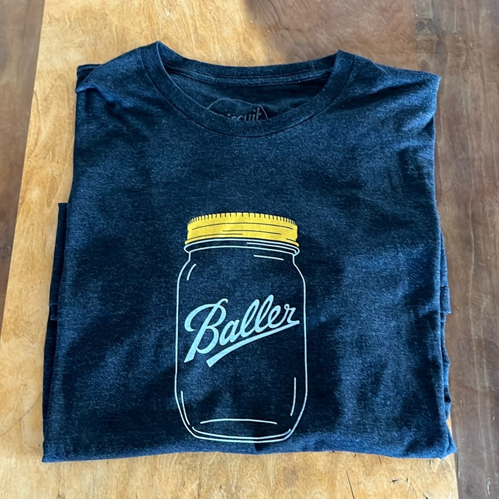 Mason Jar Logo Tee - XL by Biscuit Press ATX
